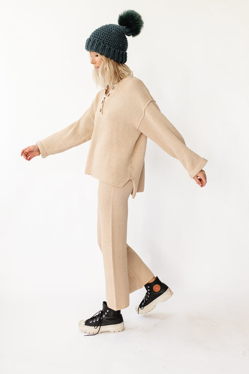 Snow Bunny Sweater Set// Natural